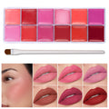 12-Color Lip Palette with FREE Brush