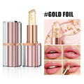 Crystal Petal Temperature pH Color Changing Lip Balm Non‑transfer 24H Moisturizing Mirror Lip Gloss For Women