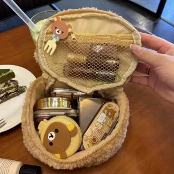 Plush Bear Makeup Bag/Organizer