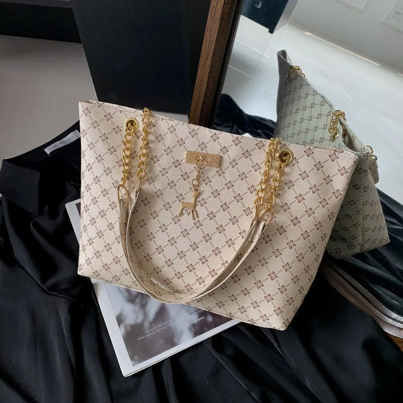 Luxe Soft Leather Tote Bag